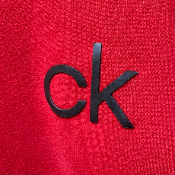 Calvin Klein Red Crewneck (XXL) - Picture 2 of 5